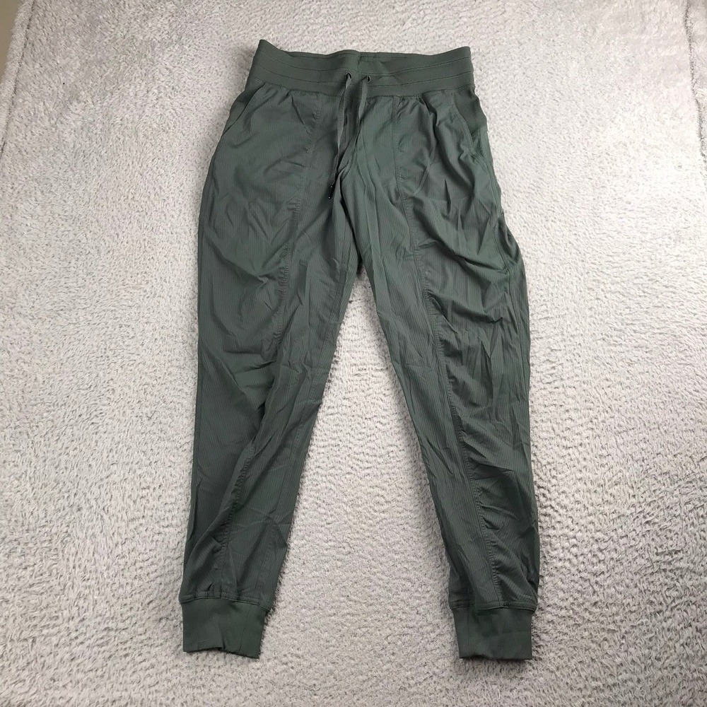 Lululemon Beyond The Studio Joggers Women 6 (30x28)Sage Gray Lightweight Relaxed